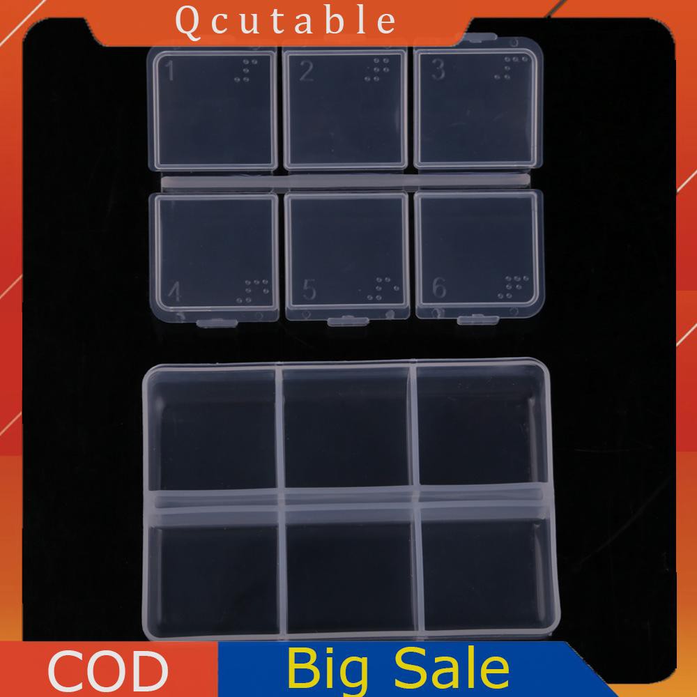 Hộp Nhựa Đựng Thuốc 6 Ngăn Tiện Lợi