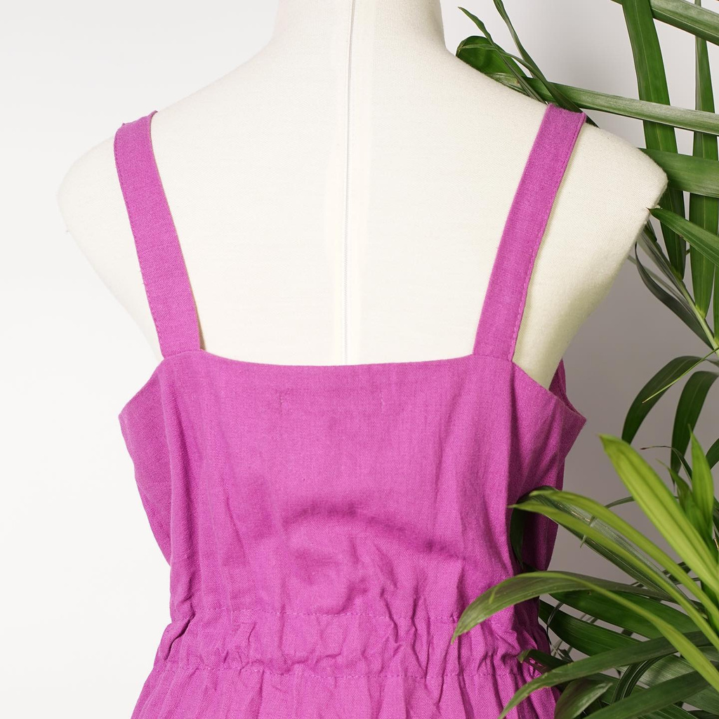 Đầm Le Pitta Linen Tím