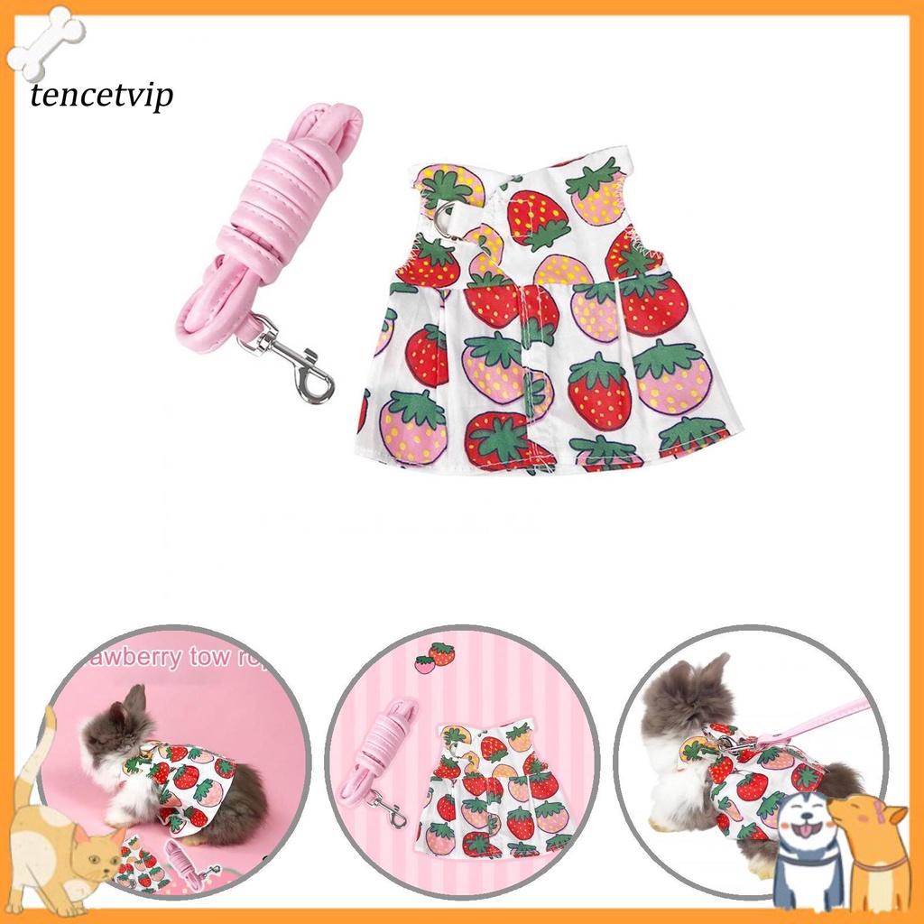 Áo Vest Có Dây Dắt Thỏ / Hamster Nhiều Màu Sắc