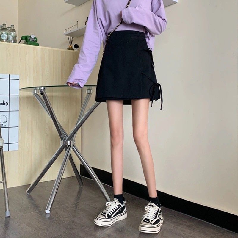 Chân váy ngắn thiết kế có nơ buộc phong cách Hàn Quốc -843 | BigBuy360 - bigbuy360.vn