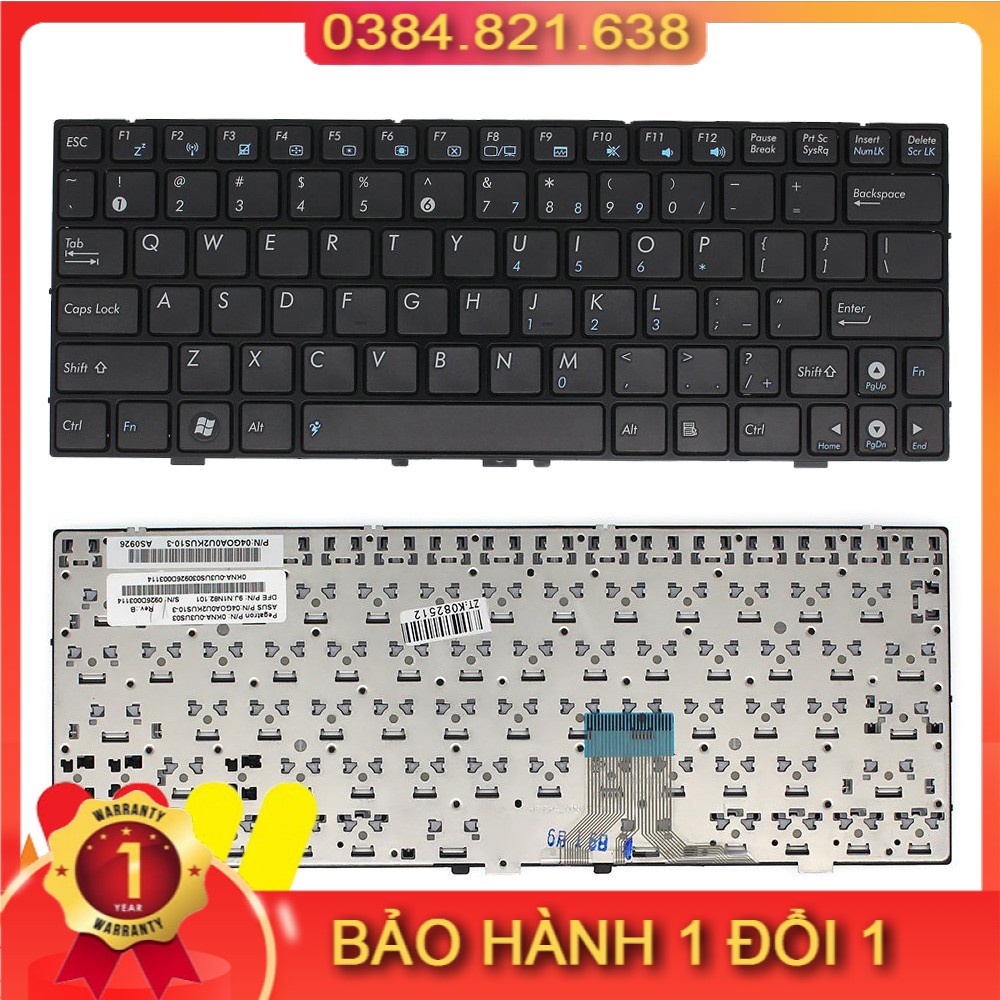 Bàn phím Laptop Asus Eee PC EPC 1000H 1000HD 1000HE 1000HA 1002HA 1000HG NEW 100%