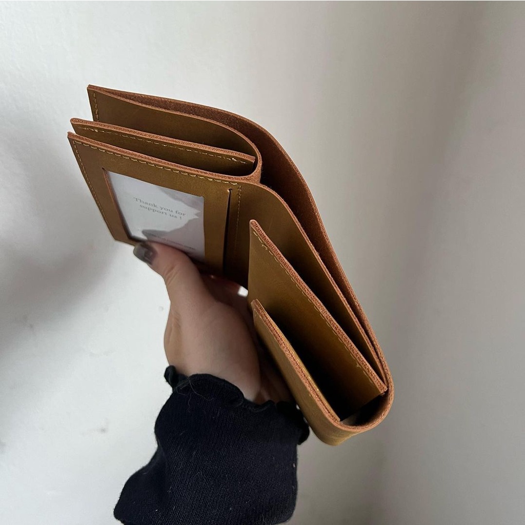 Ví da nữ ngắn Handmade Boxx wallet da Collection Onetothree (VÍ KHÔNG IN TÊN)