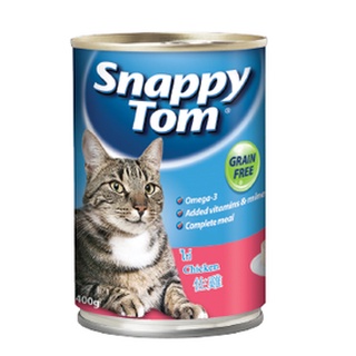 Pate lon cho mèo Snappy Tom lon 400g