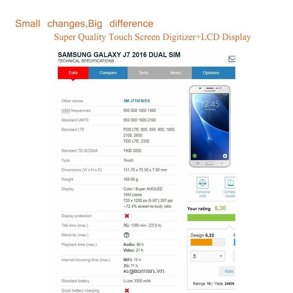 Linh Kiện Màn Hình Cảm Ứng Thay Thế Cho Samsung Galaxy J7 2016 J710 J710Fn J710F J710M J710Y