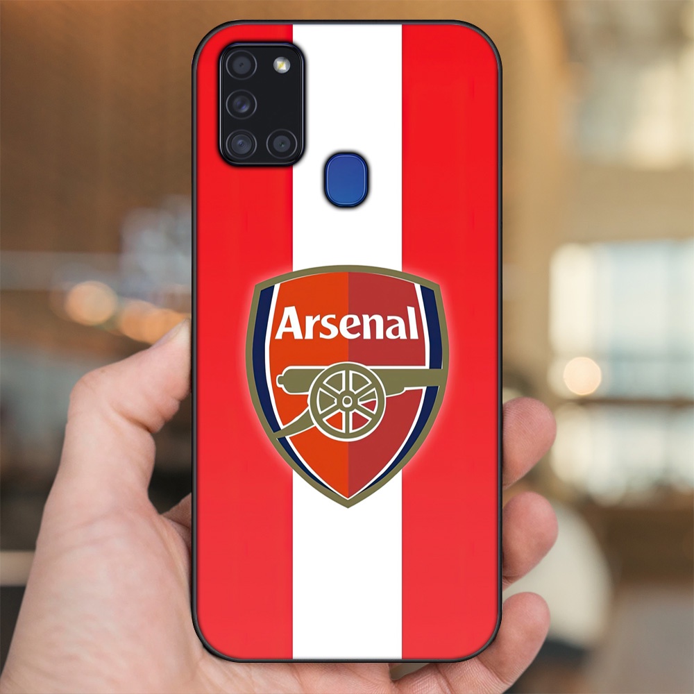 Ốp lưng Samsung A21S viền đen in hình Arsenal FC