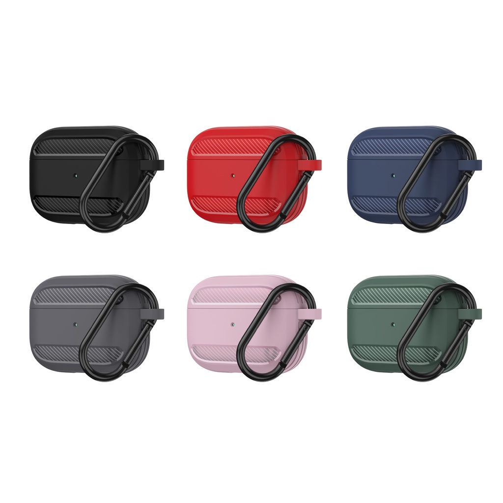 Vỏ Bảo Vệ Hộp Sạc Tai Nghe Airpods Pro 3/2/1 Bằng TPU Mềm Chống Sốc