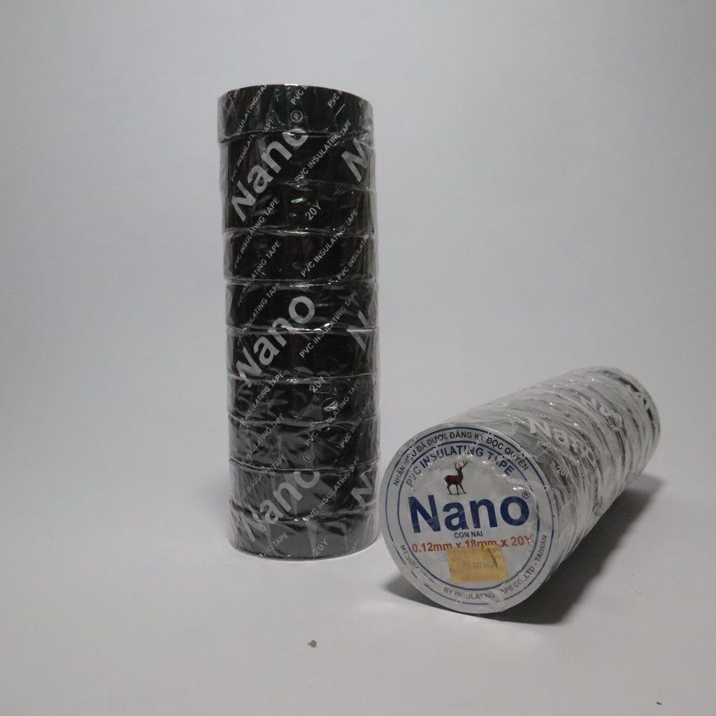 Băng Dính Điện NANO 20Y 10Y Con Nai Siêu Dai, Cách Điện An Toàn