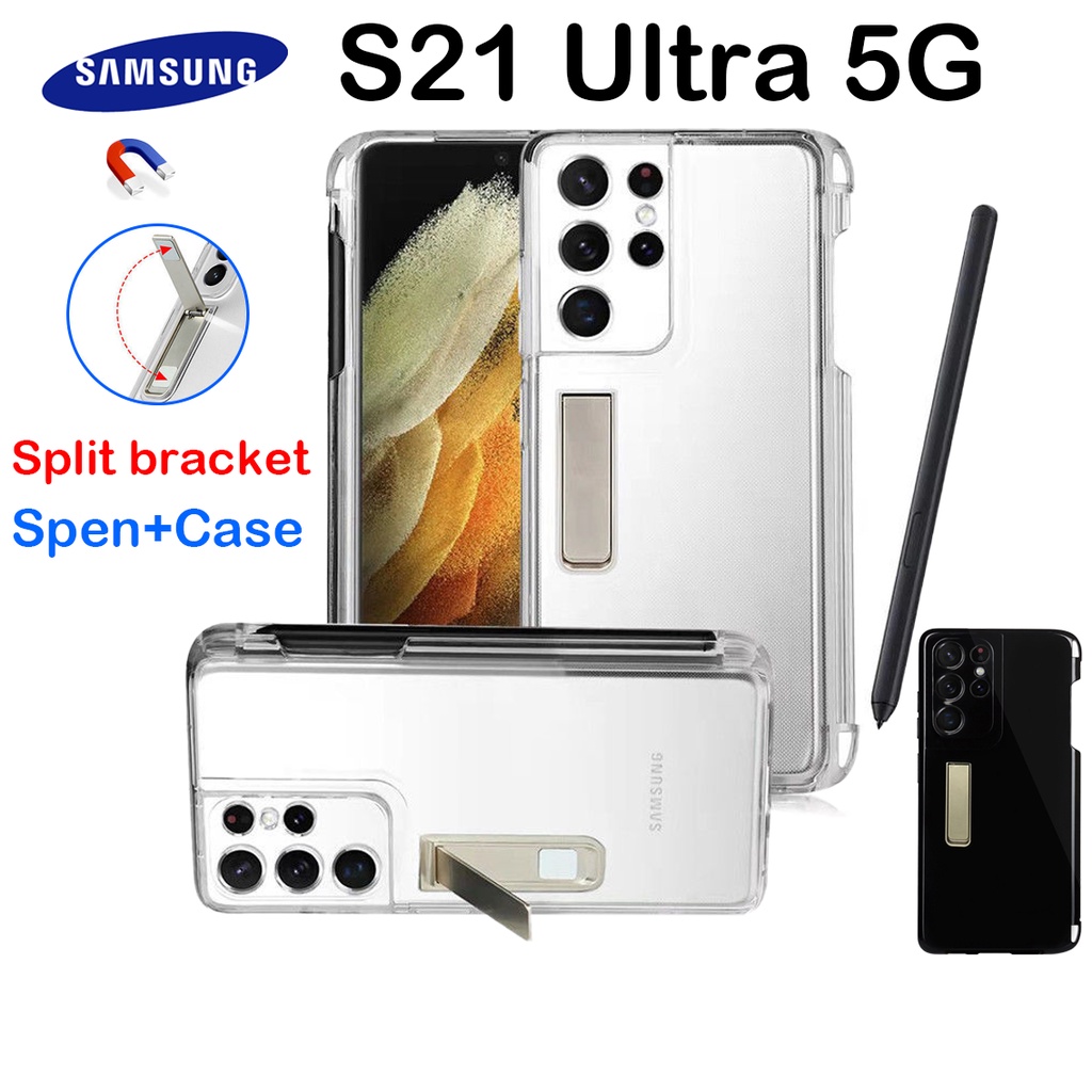Ốp Điện Thoại Trong Suốt Có Ngăn Đựng Bút Cho samsung s21 ultra 5g SPEN samsung galaxy s21 ultra 5g