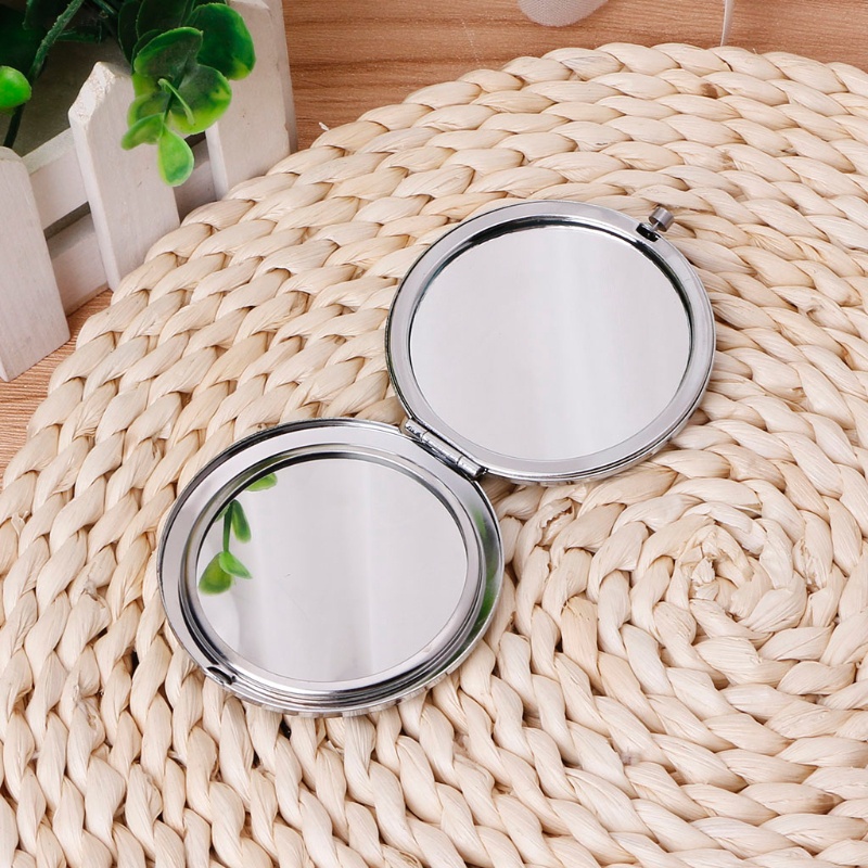 Gương Trang Điểm Mini Bỏ Túi Gấp Được Hai Mặt Phong Cách Vintage