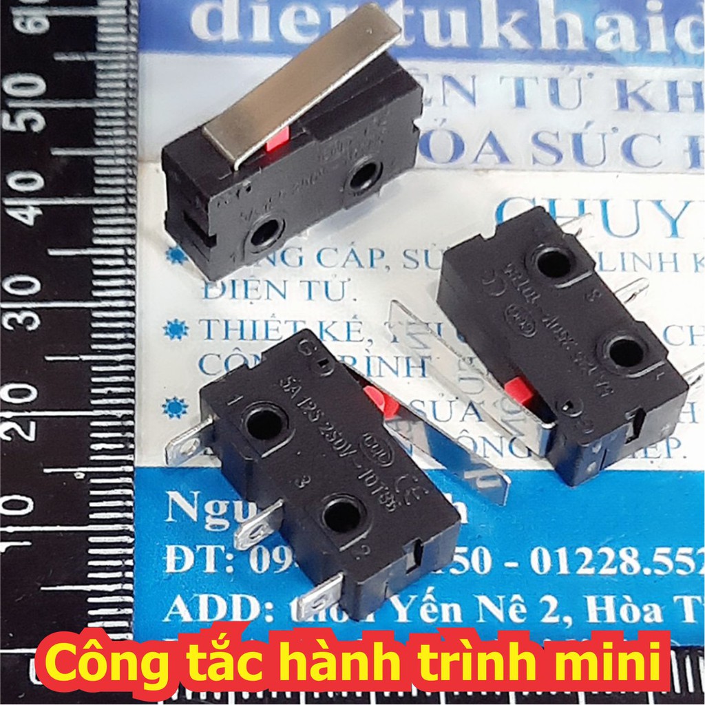 10 cái Công tắc hành trình loại mini 5A 125V 250V kiểu chân 2.8mm kde7456