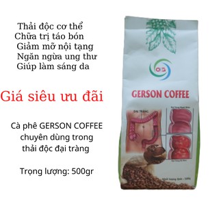 Cà phê thải độc đại tràng Gerson (gói 500g)