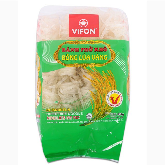  Combo 2 Bánh Phở Khô Bông Lúa Vàng Vifon 400g