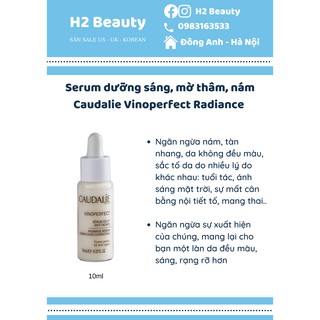 Serum dưỡng sáng, mờ thâm, nám Caudalie VinoperFect Radiance