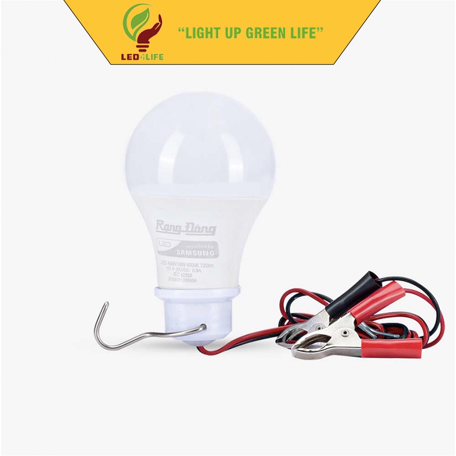 Bóng đèn LED Kẹp Bình Ắc Quy 12-24VDC 7W/9W/12W chính hãng Rạng Đông