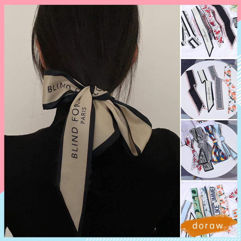 Dây buộc tóc bằng sợi ruy băng dài phong cách bohemian cho nữ
