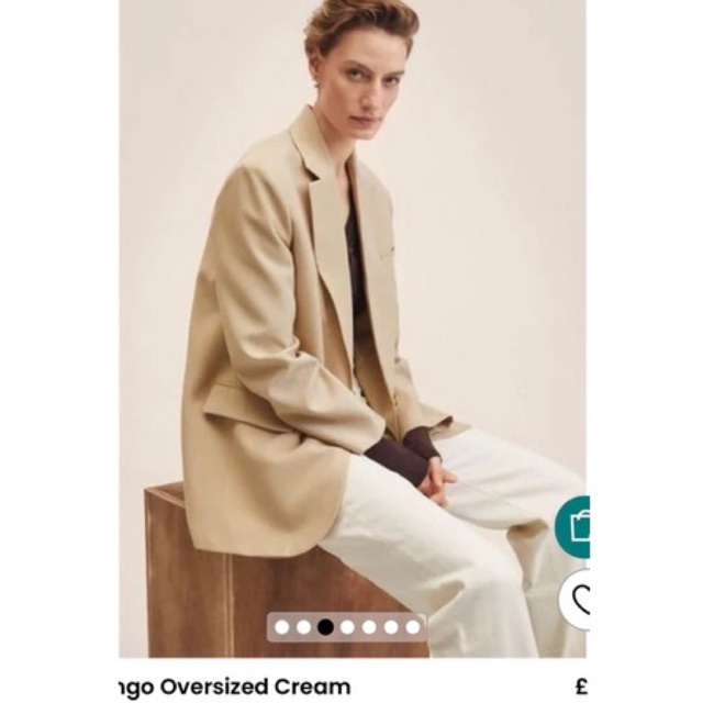 Khoác vest oversized dư xịn 100%.