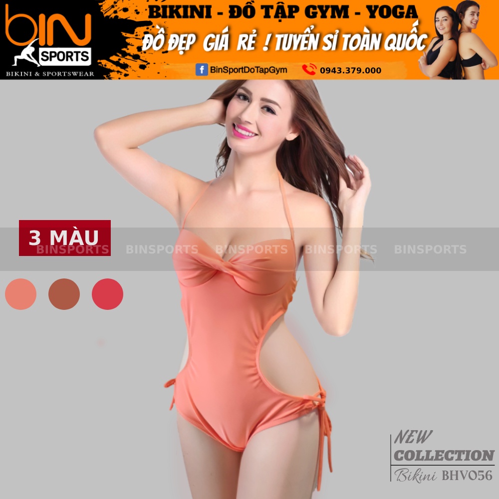 Bộ Bơi Nữ Một Mảnh Khoét Eo Nhiều Màu Freesize Bin Sports BHV056