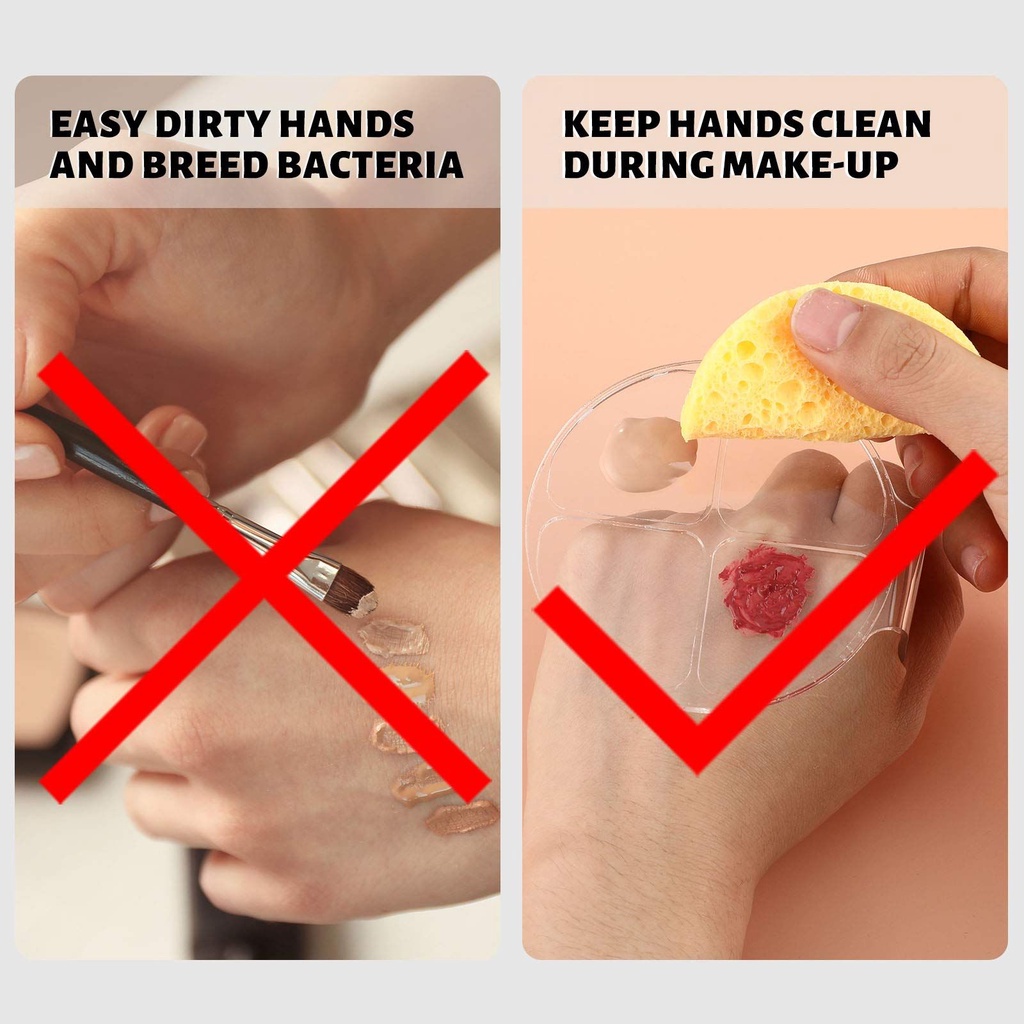 Dụng cụ pha màu trộn kem nền / màu sơn móng tay bằng acrylic tiện dụng