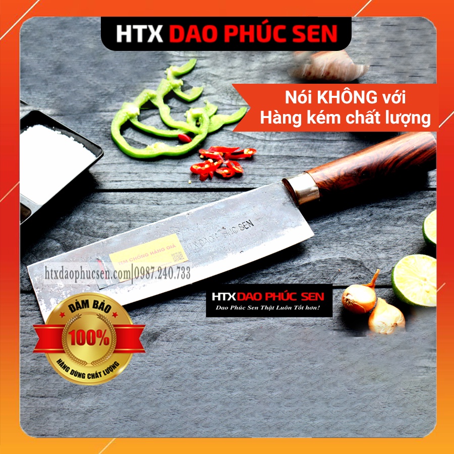 Dao Phúc Sen - Dao Thái 20 Cán Gỗ Cẩm