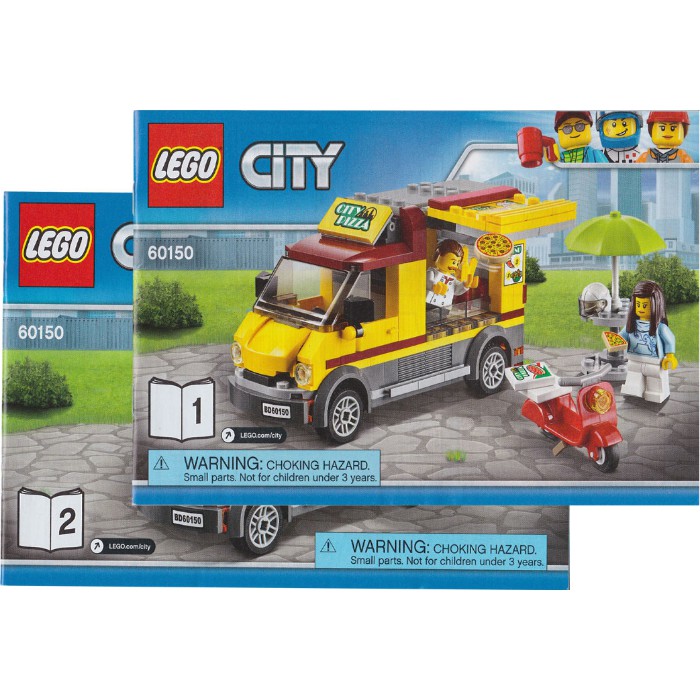 Lego City 60150 - Pizza Van - Bộ xếp hình Lego Xe bán bánh pizza