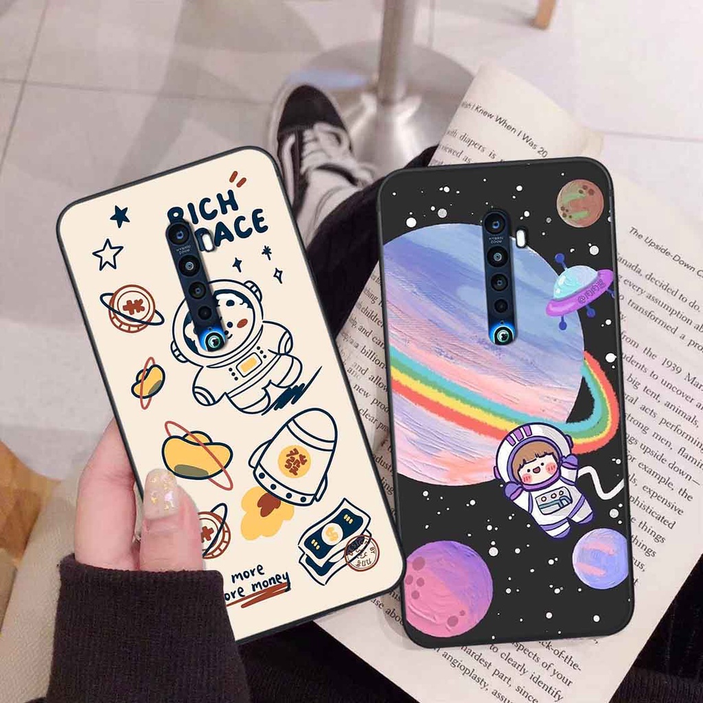 Ốp Oppo Reno 2f / Reno2 F in hình vũ trụ, phi hành gia bầu trời cute dễ thương
