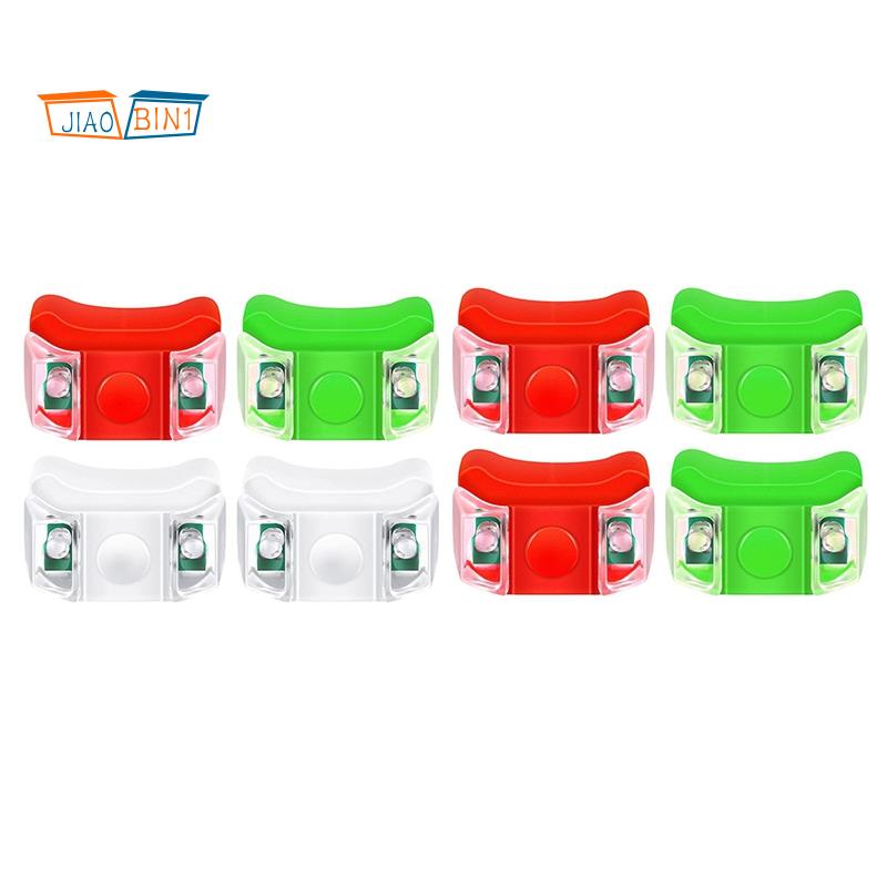Bộ 4 đèn LED trợ sáng định vị con tàu xe moto màu đỏ xanh lá trắng tiện dụng