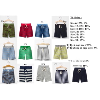 1022- Quần short bé trai size nhí Baby Gap