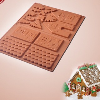 Khuôn silicon tạo hình trang trí bánh Noel