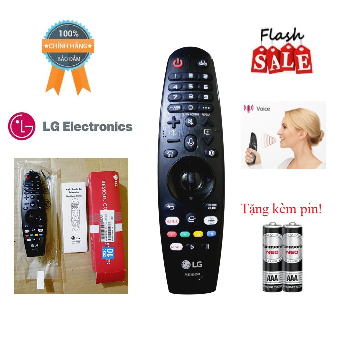 Remote Điều khiển tivi LG giọng nói 2020 MR20GA các dòng tivi LG 2017,2018,2019,2020- Hàng mới chính hãng Fullbox LG