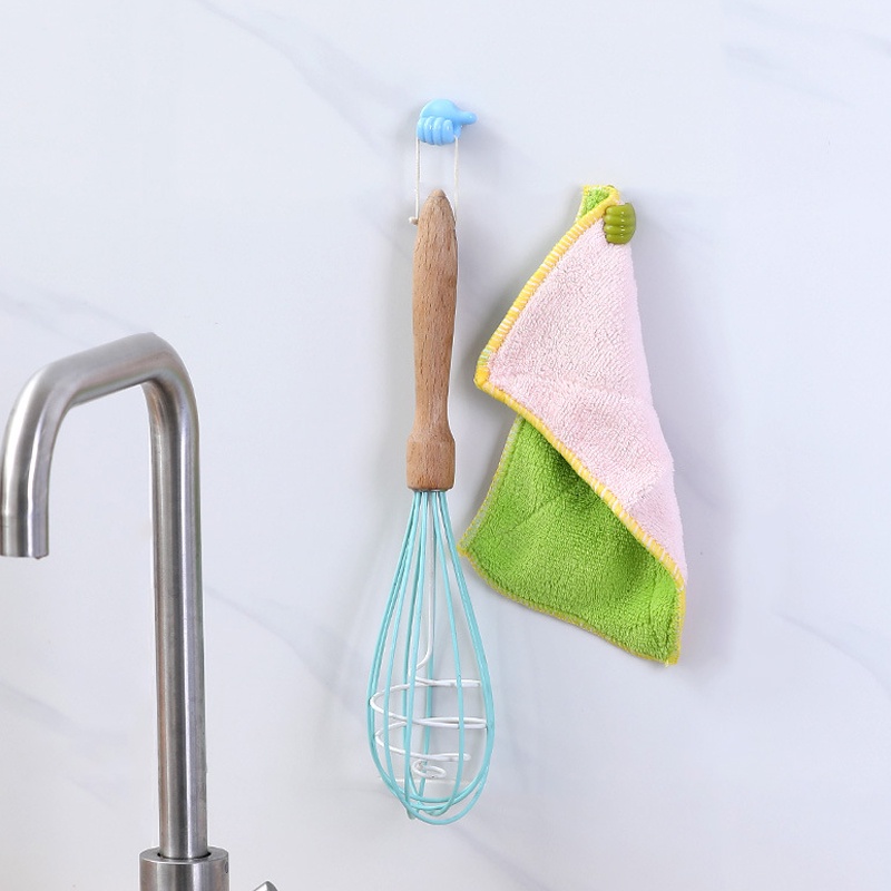 Móc treo dây cáp dữ liệu/ điện thoại gắn tường hình ngón tay sáng tạo đa năng trang trí nhà cửa tiện dụng