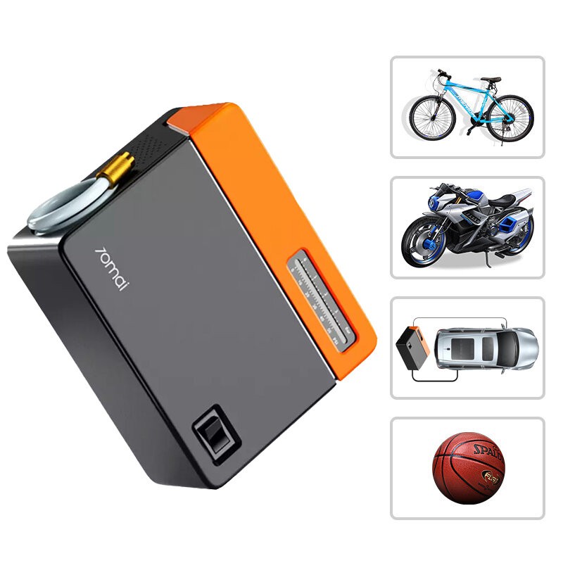 Máy bơm lốp ô tô xe hơi mini Mijia 1S/ 70Mai Midrive TP03-TP04  - Bơm đa năng di động