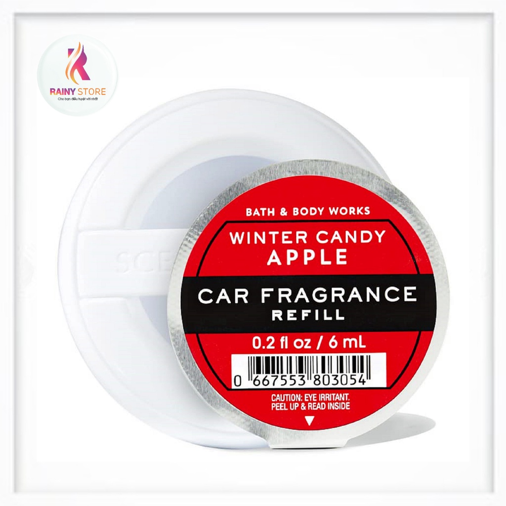 Tinh dầu thơm xe hơi Bath &amp; Body Works Winter Candy Apple 6ml