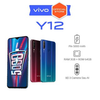 Điện thoại vivo y12 3gb + 64gb - hàng chính hãng