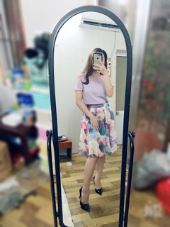 Sét sơ mi kèm váy hoa ( hàng quảng châu)
