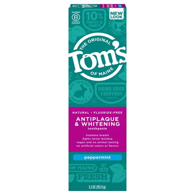 Kem đánh răng Original TOM’S 161,5gr vị Bạc Hà - Mỹ