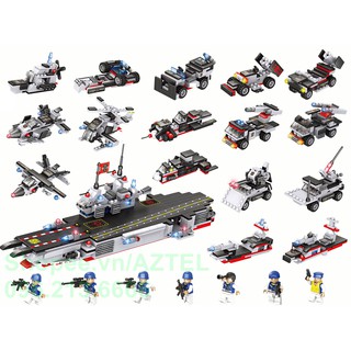 Lego Ghép Hình Tàu Sân Bay, Chiến Hạm USS Mỹ Tho 906 miếng ghép, S659