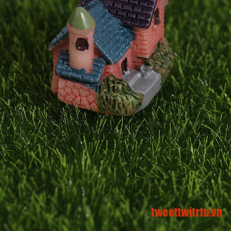 TRITU Artificial mini resin house crafts home decoration small house model