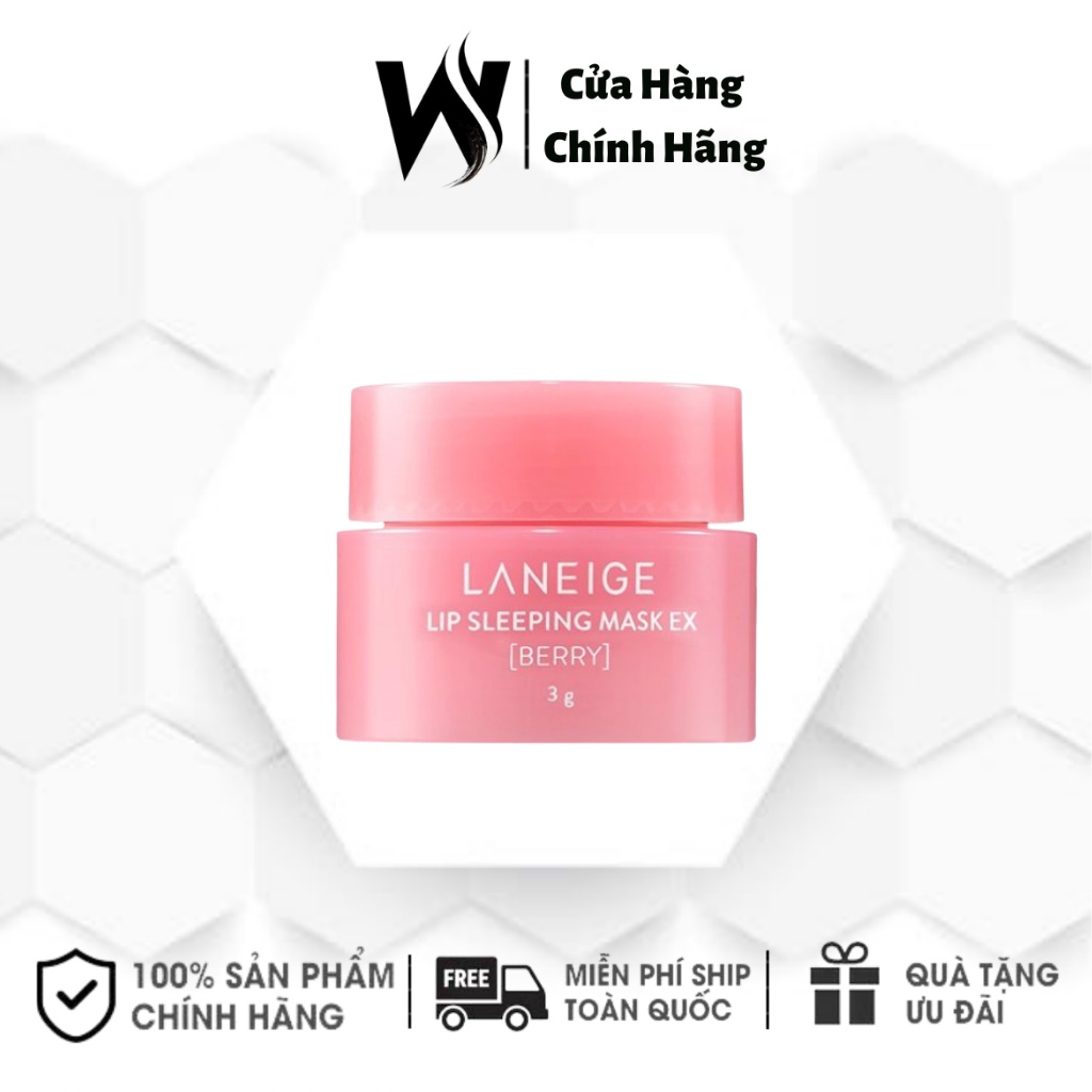 Kem Dưỡng Môi , Ủ Môi Laneige Lip Sleeping Mask Berry 3g - White Store