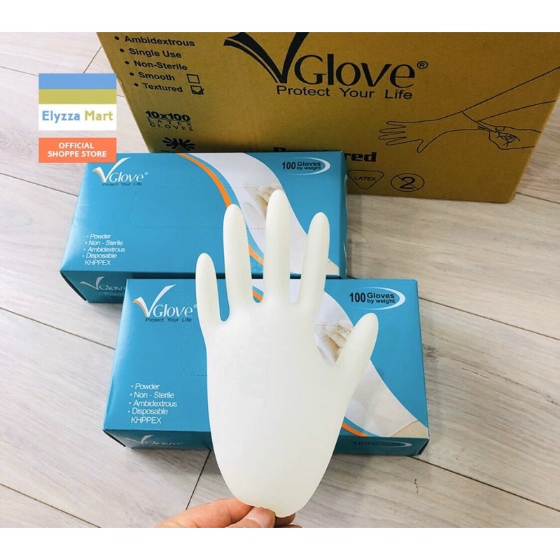 Găng tay y tế CÓ BỘT SGLOVE - SUPER - VGLOVE (50pcs)