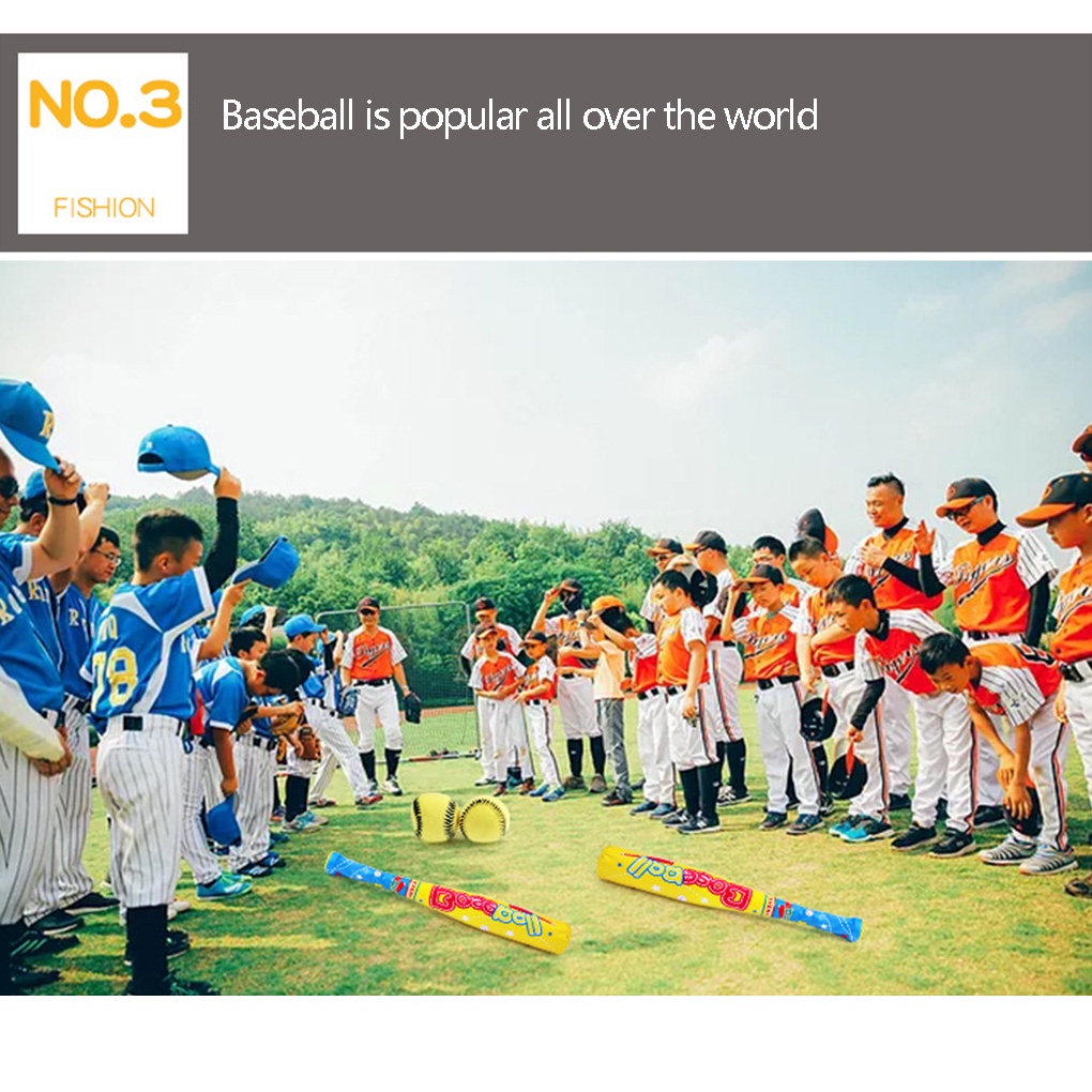 [Mapde] 4pcs/set Baby Baseball Toys Set Soft Baseball Sport Toys Children Bat Gloves Ball Kit Kids School Game Playing