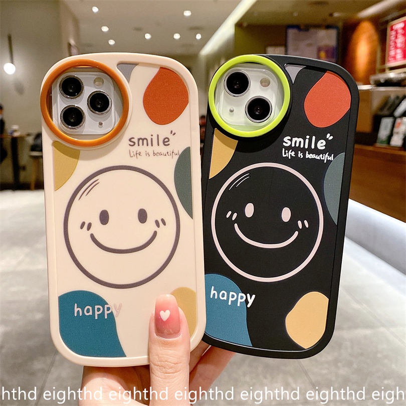 Ốp Điện Thoại Silicon Mềm Hình Mặt Cười Hoạt Hình Cho iPhone 13 12 11 Pro Max X XR Xs Max 7 8 Plus SE 2020