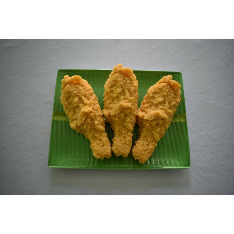 Đùi gà_mô hình xiên que bằng nhựa 13x5x4,8cm