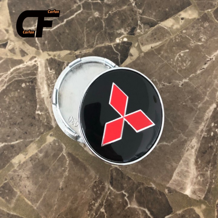 1 mục Biểu tượng Logo chụp mâm, vành bánh xe ô tô Mitsubishi kích thước 60mm/ Mã SP-MTS60 Hubcaps.