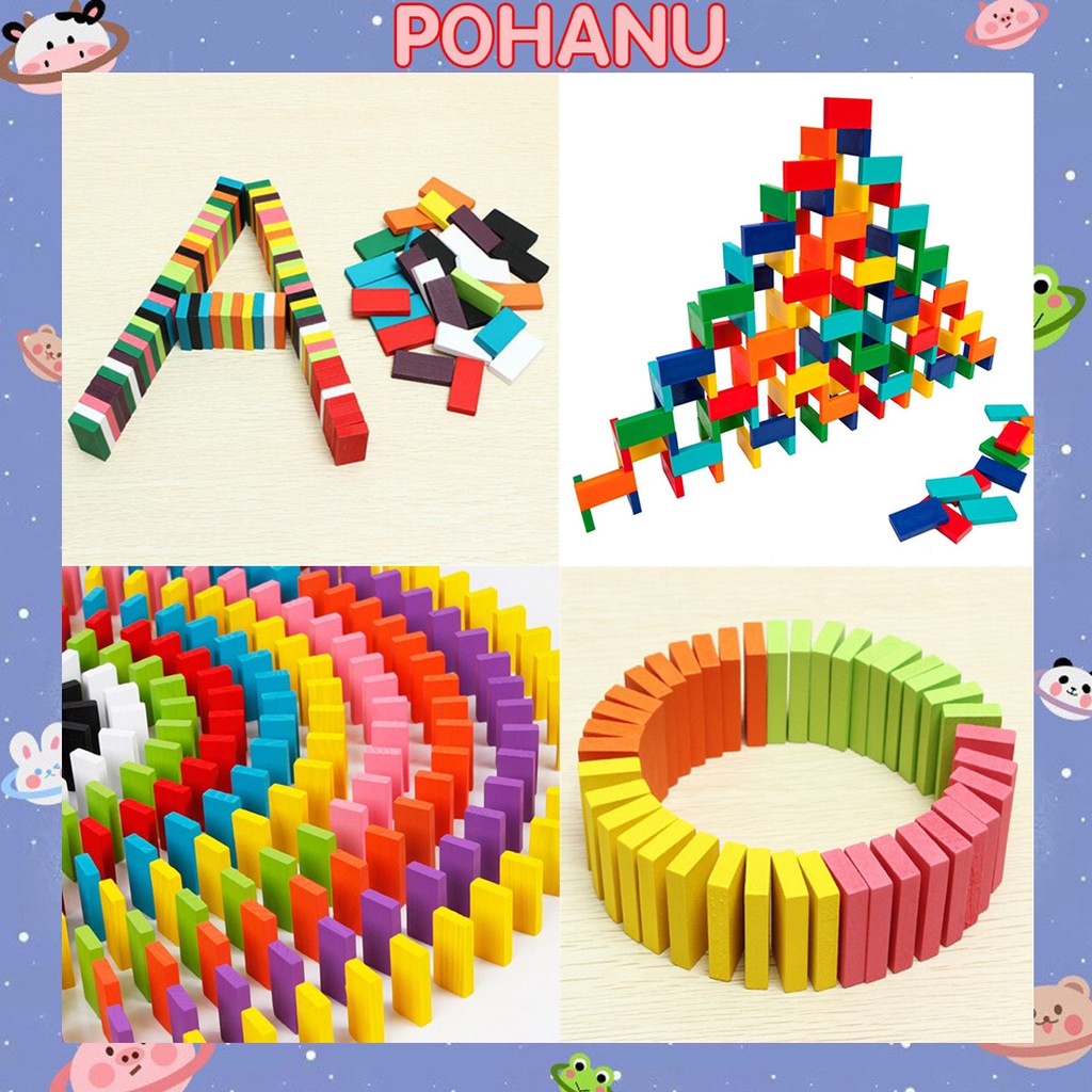 Domino gỗ 100 miếng