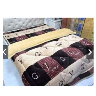 Chăn phao nỉ lông cừu bông cừu phồng ấm mềm mại dùng cho mùa đông