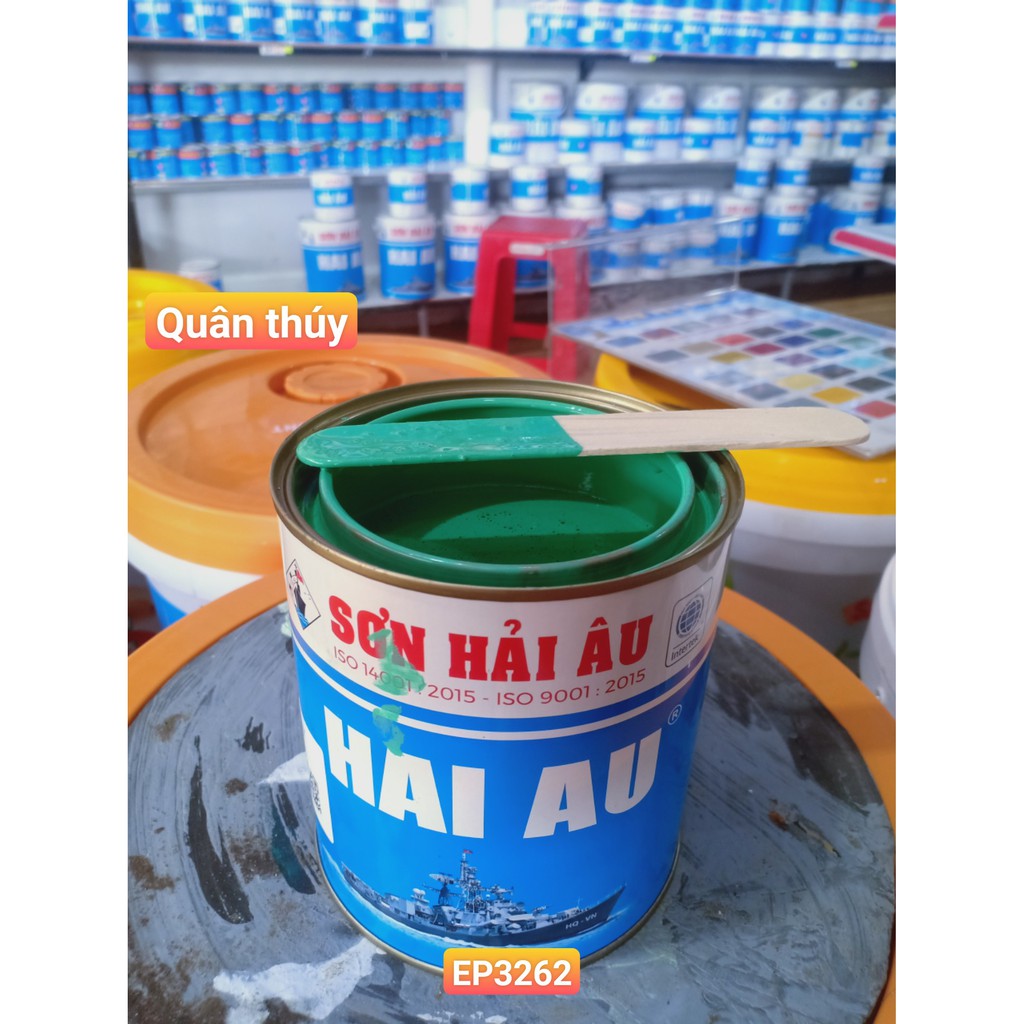 [Giá hủy diệt] Sơn kẽm Hải Âu Epoxy Màu xanh ngọc EP3262 (1L) sơn mạ kẽm 2 thành phần