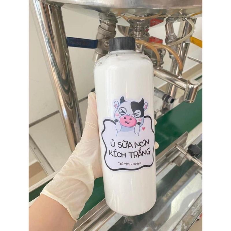 1000ml ủ sữa non kích trắng handmade