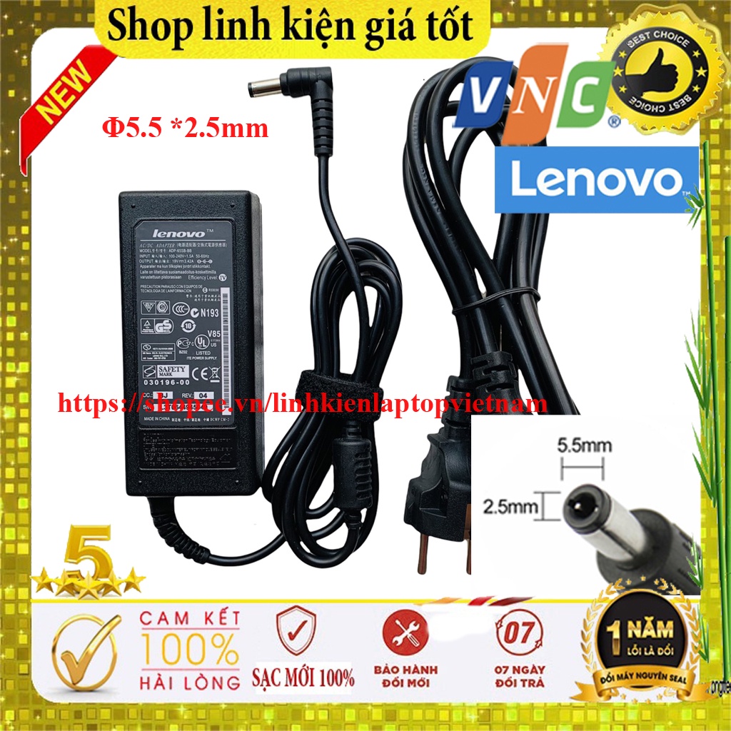 Sạc Laptop Lenovo 3000 G400 G410 G430 G450 G230 B460 B470 B450 B475 B560 G470 G475 G480 G530 G570 G580 V360 V460 chân To