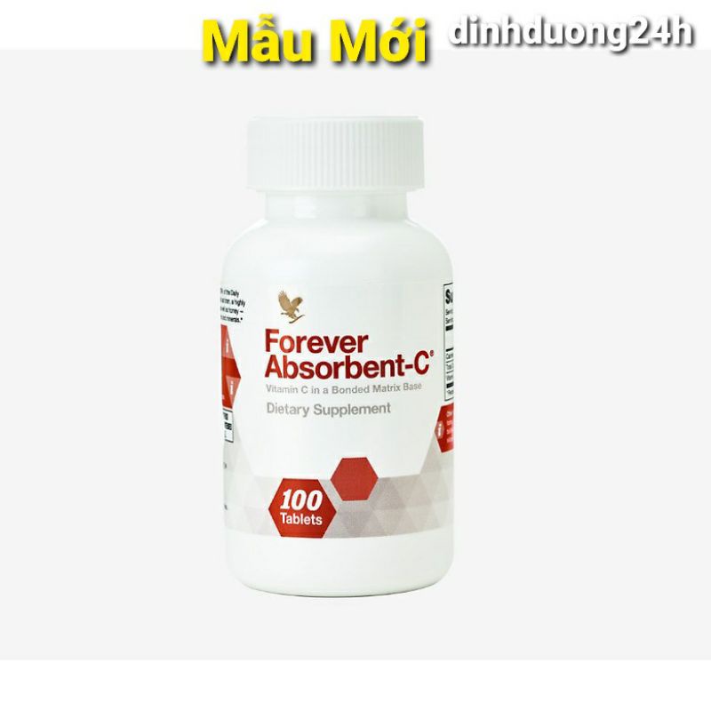 [MẪU MỚI] Viên bổ sung Vitamin C - Forever Absorbent - C 048 flp|Tăng sức đề kháng-Giải độc rượu-làm đẹp da | Thế Giới Skin Care