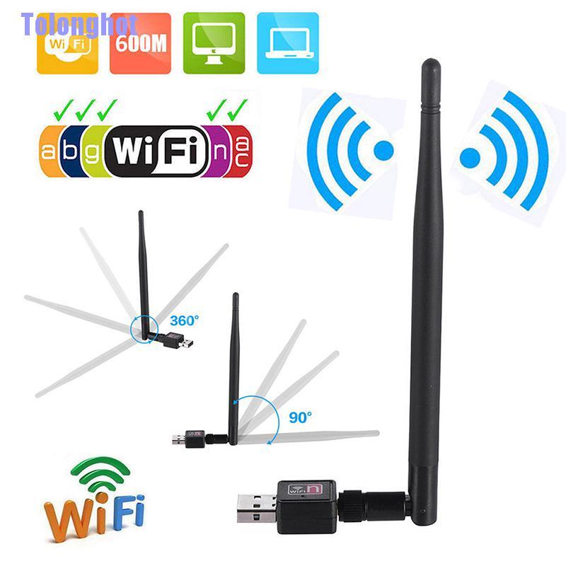 Bộ Phát Wifi Không Dây 600m Usb 2.0 Kèm Ăng Ten 5 Dbi